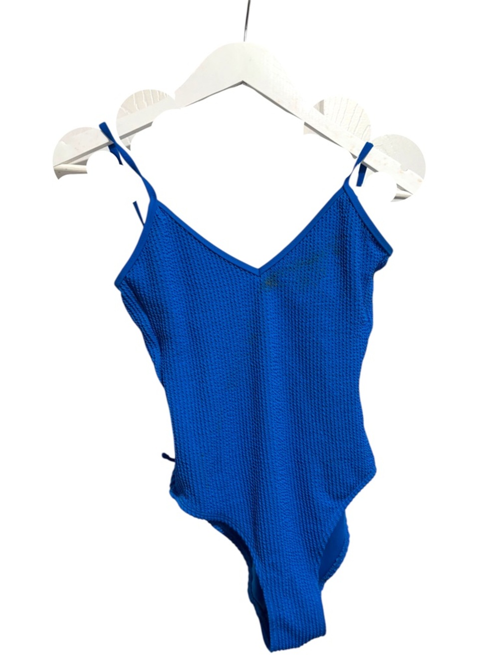No Boundaries Cobalt Textured One-Piece Swimsuit